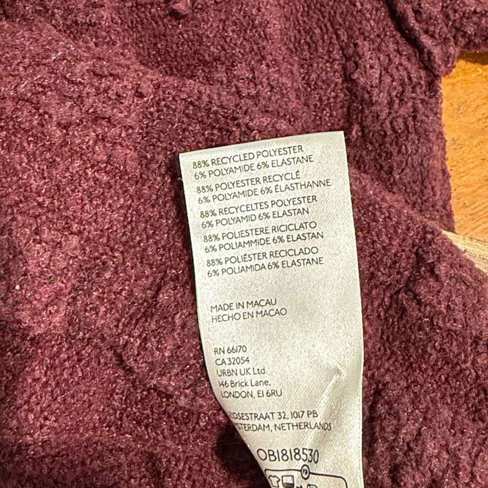 Free People | Care Soul Searcher Mock Neck Sweater | Wine Heather Small - Picture 6 of 7